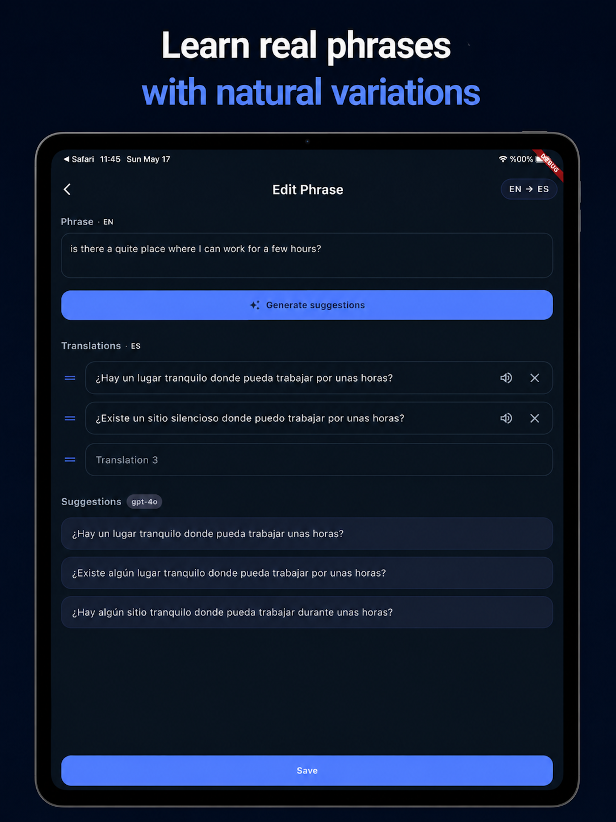 PhraseMind screenshot 8