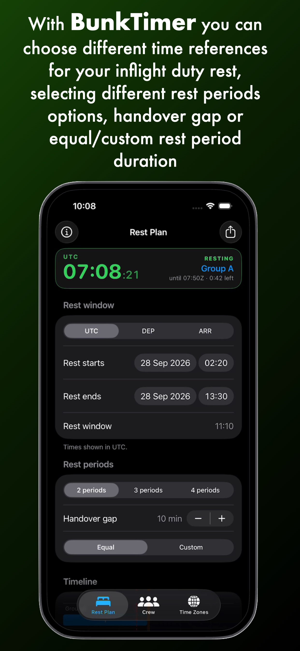 Screenshot 1 of BunkTimer