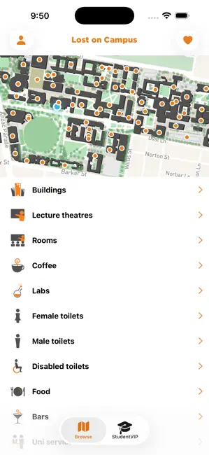 Lost on Campus by StudentVIP iPhone screenshot 1