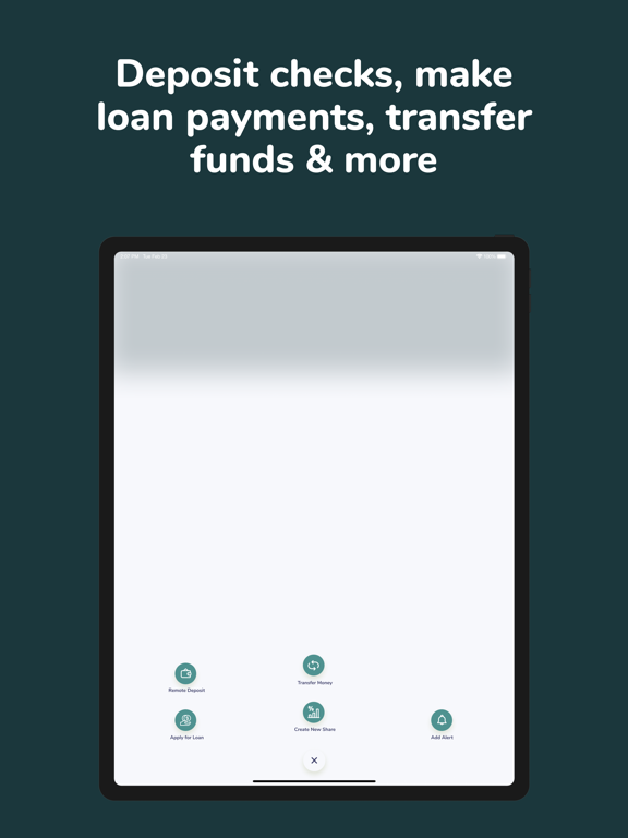 Ellafi Federal Credit Union iPad screenshot 7 - Finance app