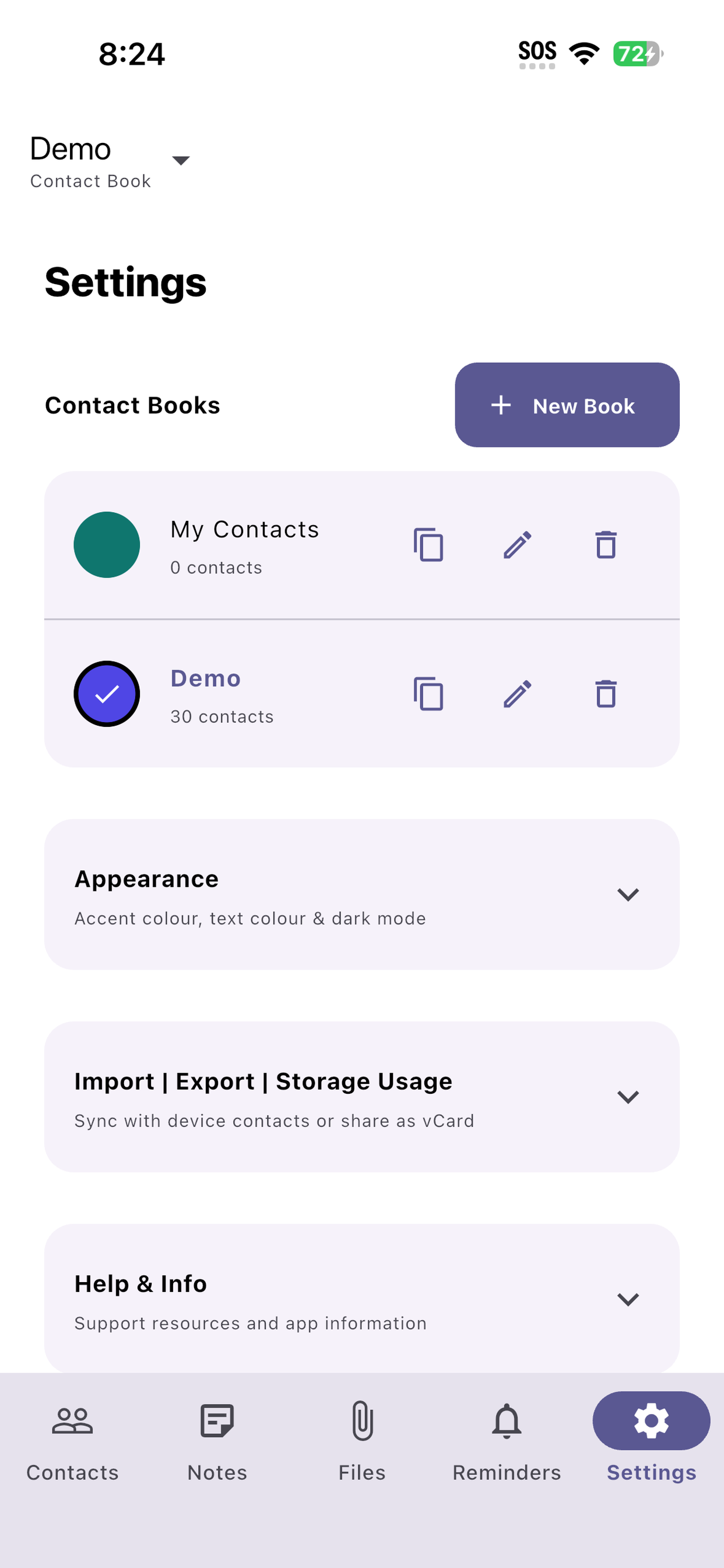 Virtual Rolodex screenshot 2