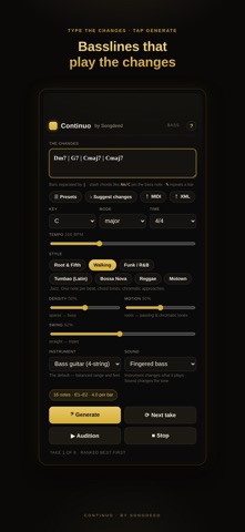 Continuo: Bassline Maker Screenshot 1 of 5