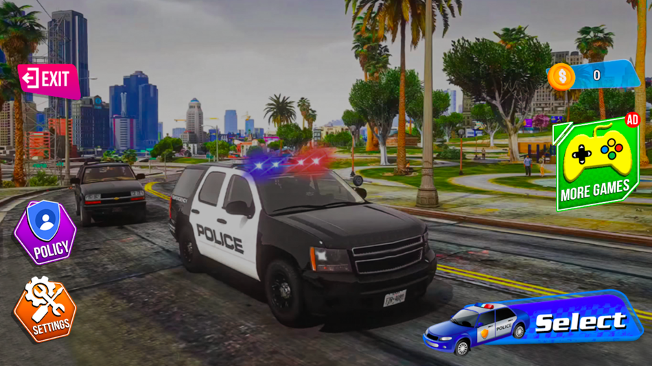 Police chase cop car games - 1.0 - (iOS)