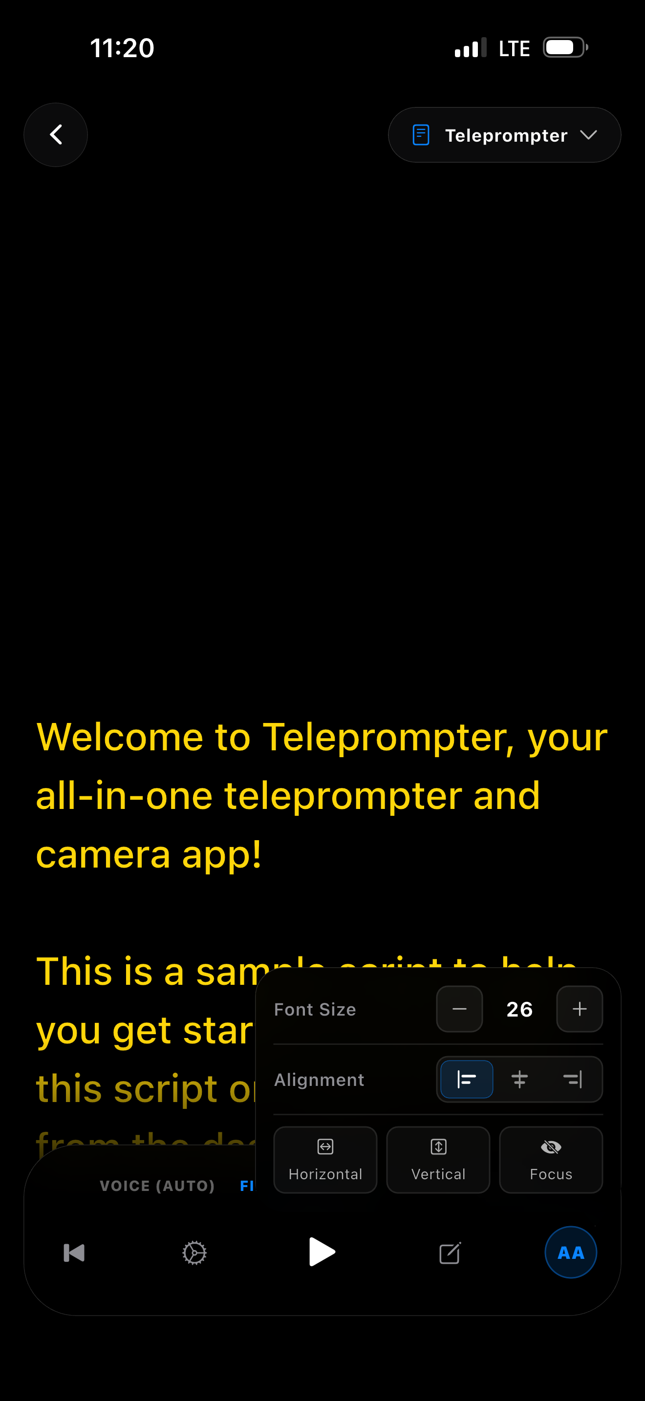 Teleprompter Pro: Record Video screenshot 9