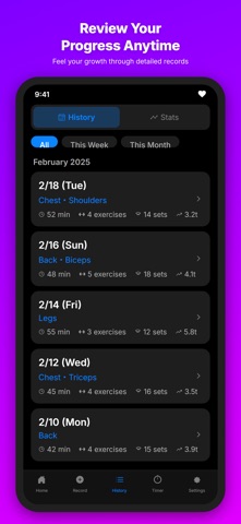 Logift - Workout Tracker Screenshot 5 of 6