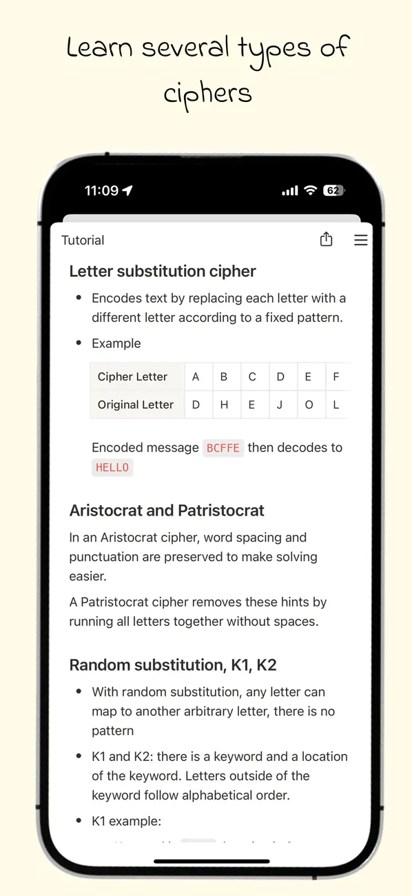 #4. Cipher Challenge - Codebusters (iOS) De: Bao Lei