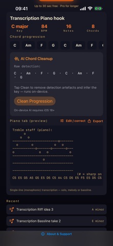 SUS4 Transcribe: Audio to Tab Screenshot 3 of 7