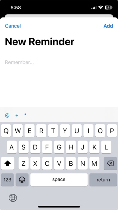 Remember: Quick Reminders Screenshot