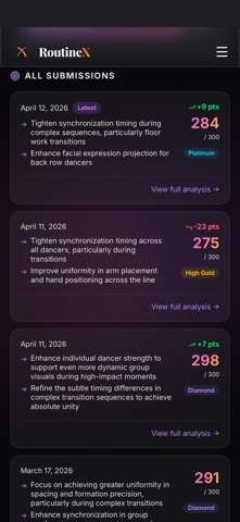 RoutineX: Dance & Cheer AI screenshot