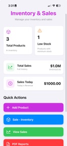 Inventory, Stock & Sales screenshot