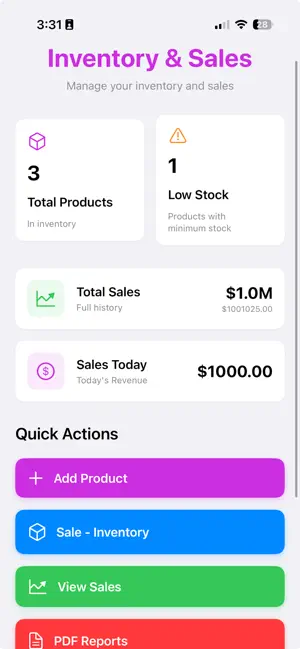 Inventory, Stock & Sales screenshot 1