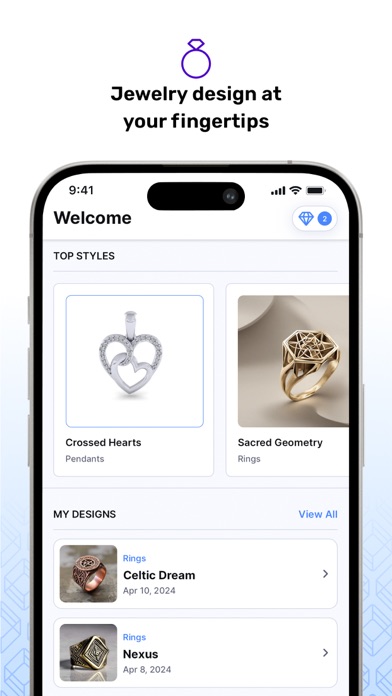 ARQ Jewelry Design Screenshot