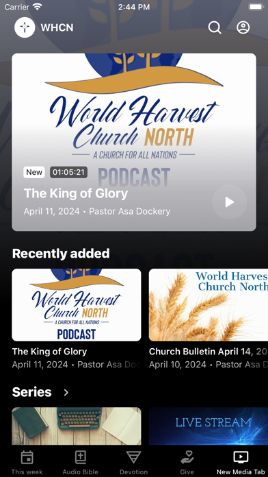 World Harvest Church North Screenshot