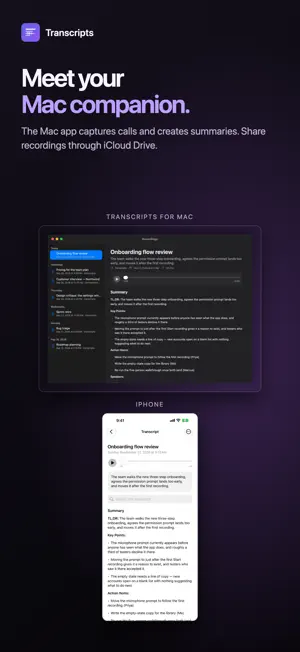 Transcripts screenshot 2