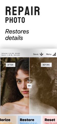 Revivy: Photo Enhancer AI iPhone screenshot