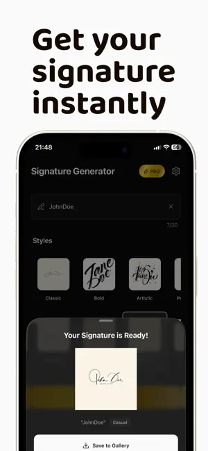 AI Signature Maker: Generator! screenshot 3