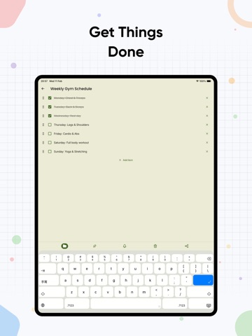 ColorNine Notepad Notes iPad screenshot