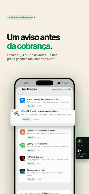 Controle de Assinaturas: Glint screenshot 2 of 8