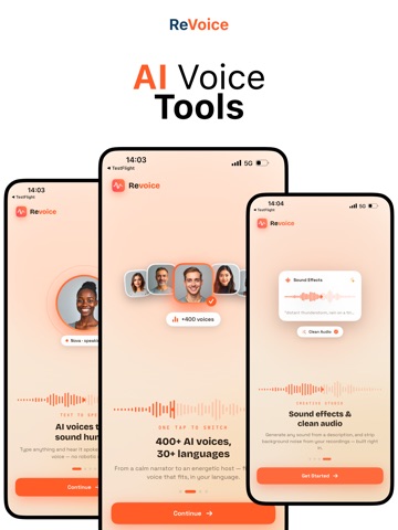 Revoice - AI Voice Tools iPad screenshot