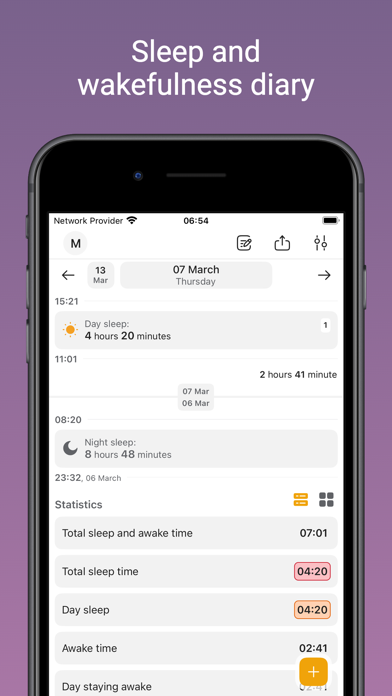 Screenshot #1 pour Baby Diary: Sleep