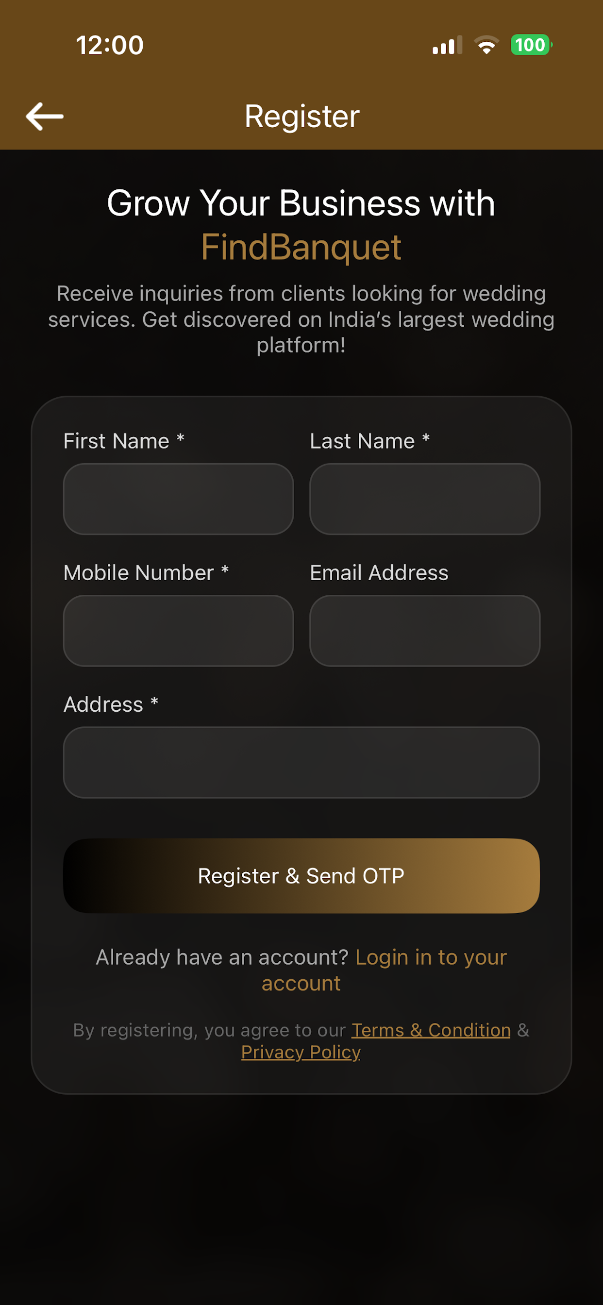 Find Banquet Partner screenshot 3