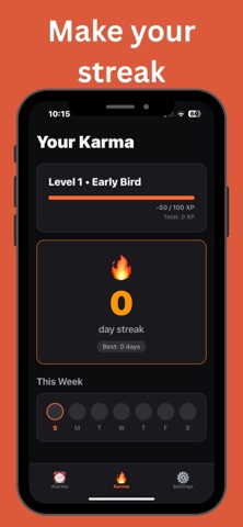 Alarma Karma: Wake Up Smarter screenshot