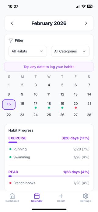 JustHabitz Screenshot 1 of 3