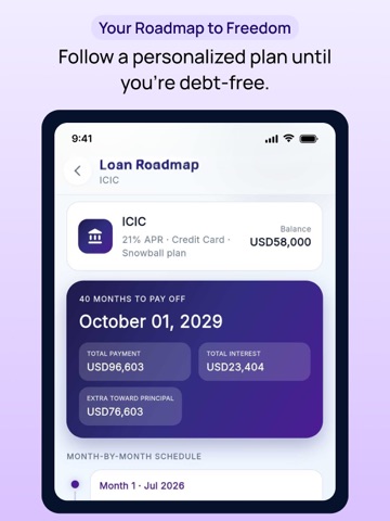 Debt Payoff Planner- Debt Free iPad screenshot