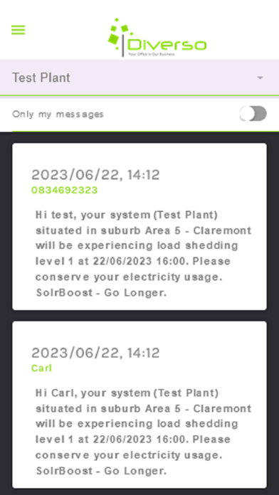 Screenshot 3 of Diverso Optimise App