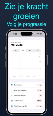 Gainiac - Workout tracker iPhone screenshot