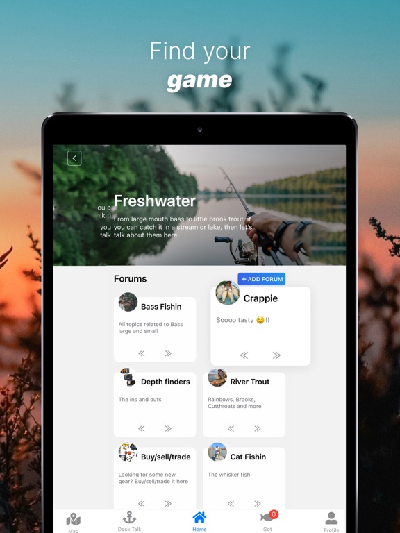 Huntin' & Fishin' Club iPad screenshot 3 - Social Networking app