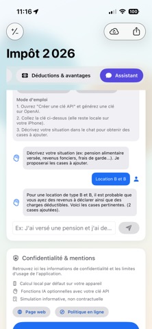 calcul de l'impot Screenshot 5 of 7