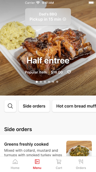 Dad's BBQ iPhone screenshot 2 - Food & Drink app