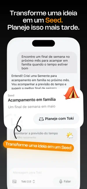 Toki: Agenda e Tarefas com IA iPhone screenshot 4