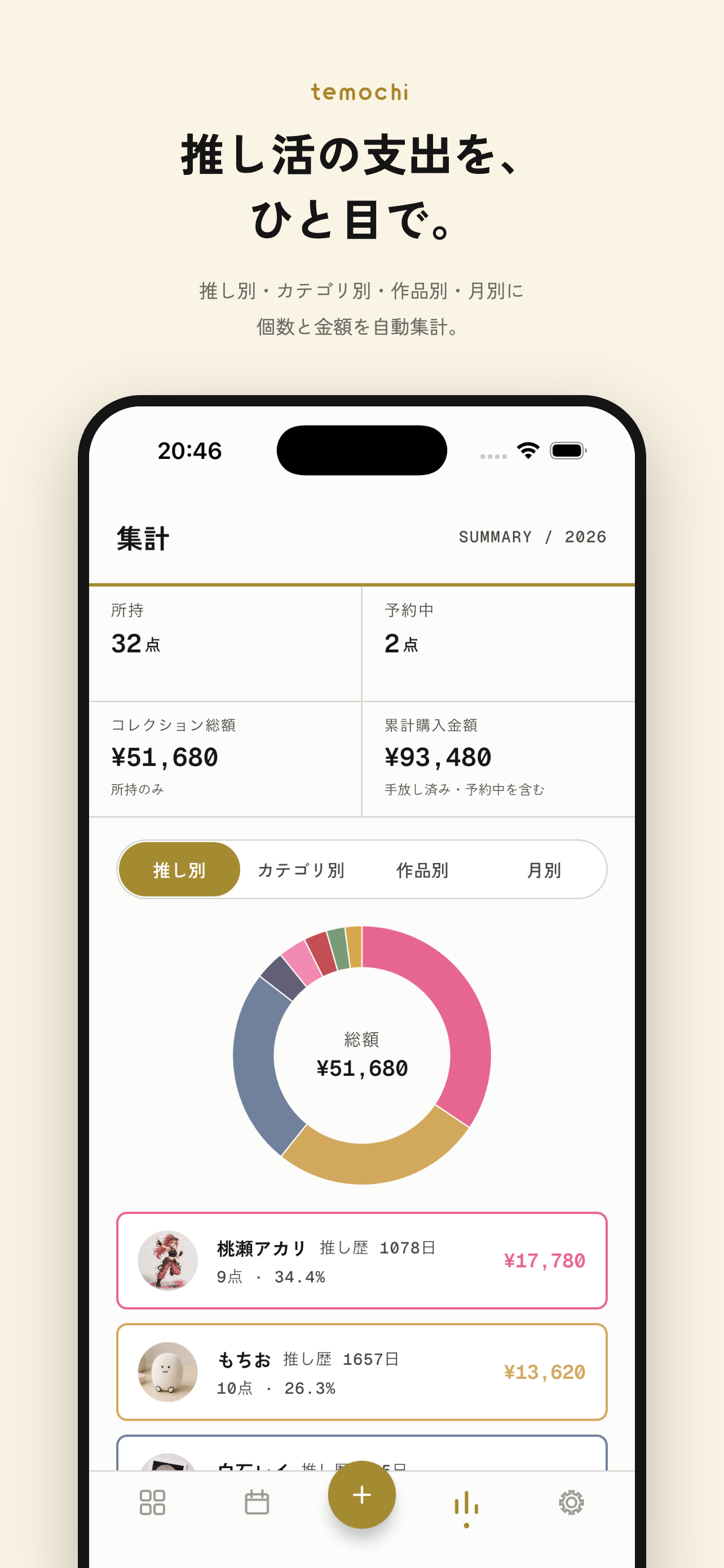 temochi｜推しグッズ管理 screenshot 3