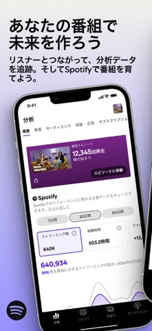 Spotify for Creators のスクリーンショット
