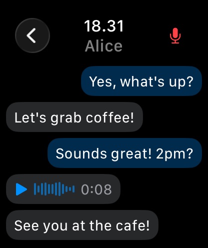 Apple Watch screenshot