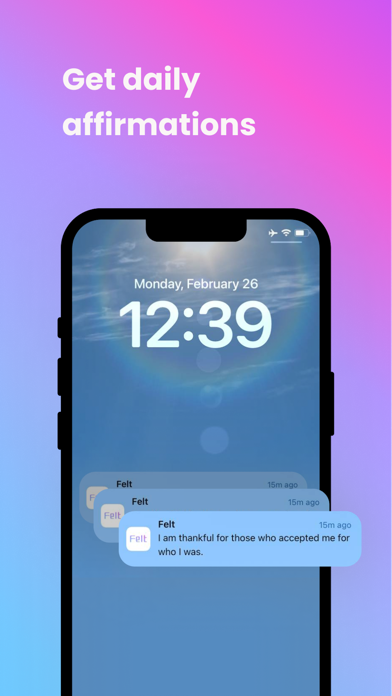 Felt - Daily Affirmations Screenshot