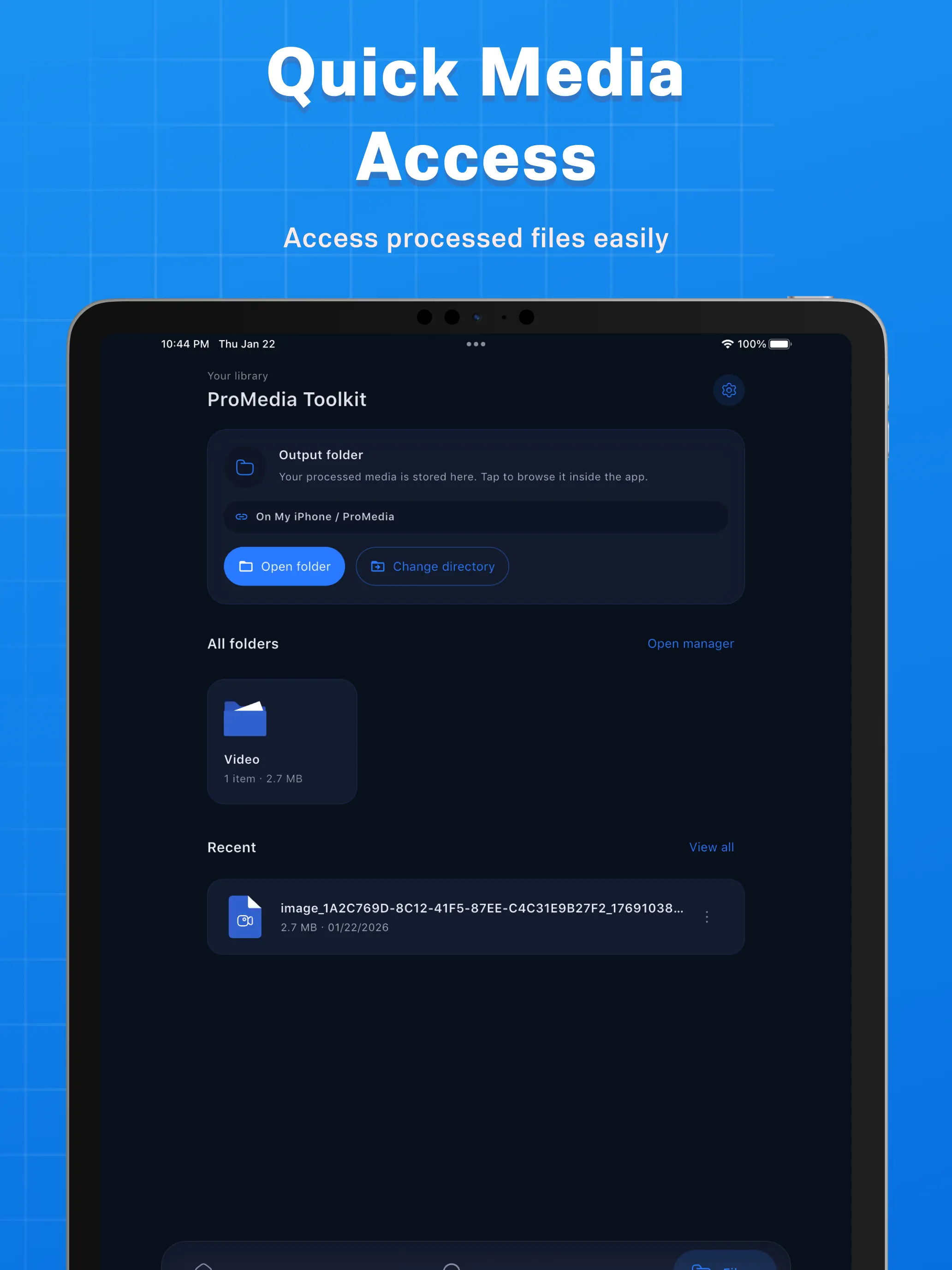 #9. ProMedia Video & Audio Toolkit (iOS) بواسطة: BRAINIFY (SMC-PRIVATE) LIMITED)