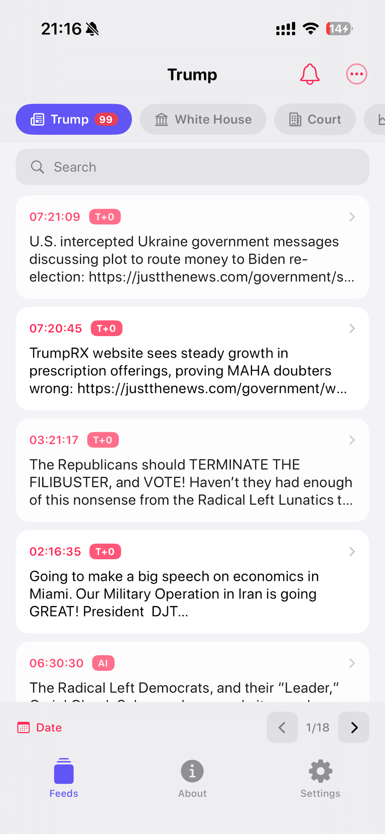 AlphaNode - Trump Gov Tracker screenshot 3