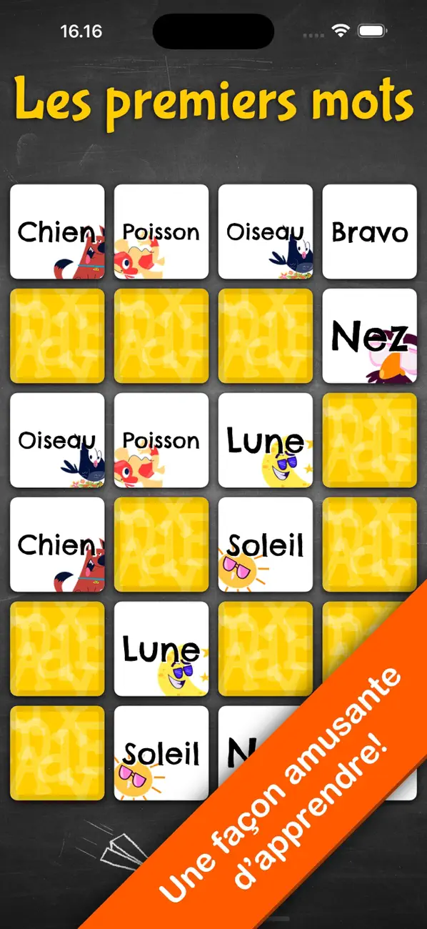 Screenshot #1 pour Les premiers mots