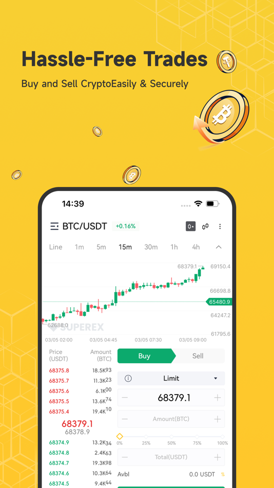 #6. SuperEx:Trade Crypto & Bitcoin (iOS) By: SUPERDAO INC