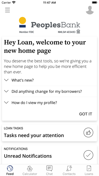 Peoples Bank NC Mortgage Screenshot