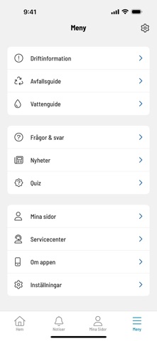Motala Vadstena Vatten&Avfall iPhone screenshot 2