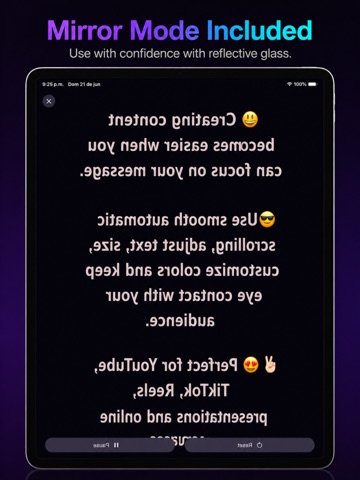 Teleprompter Scroll iPad screenshot