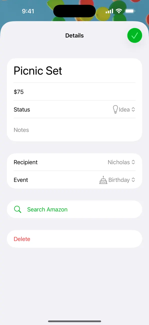 Screenshot #3 pour Gift Lists+