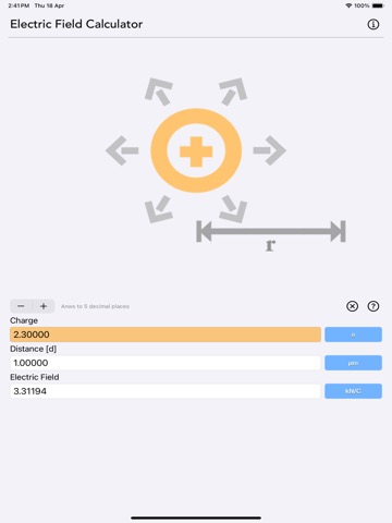 Electric Field Calculatorのおすすめ画像2