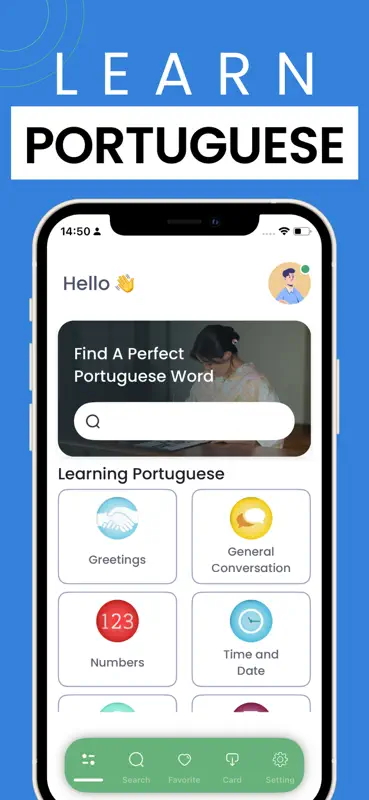 Learn Portuguese - Phrasebook screenshot 1 of 4