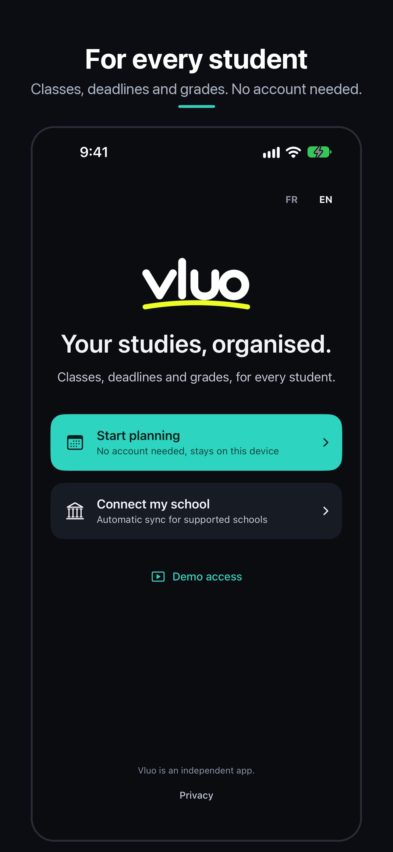 Screenshot 1 of Vluo