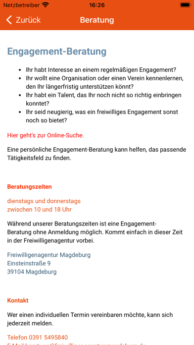 freiwillig in Magdeburg Screenshot